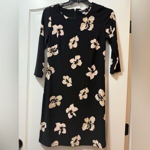 Tommy Hilfiger Black Dress with Cream Floral Print